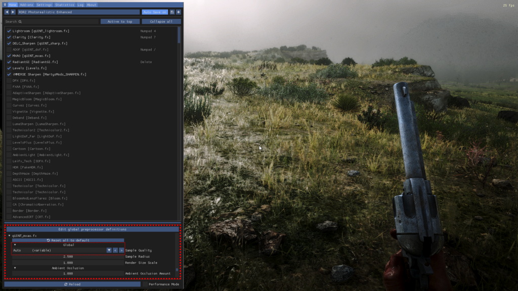 RDR2 Photorealistic ReShade Enhanced V1.5