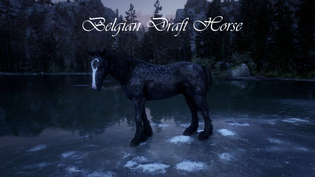 Red Dead Draft Horses