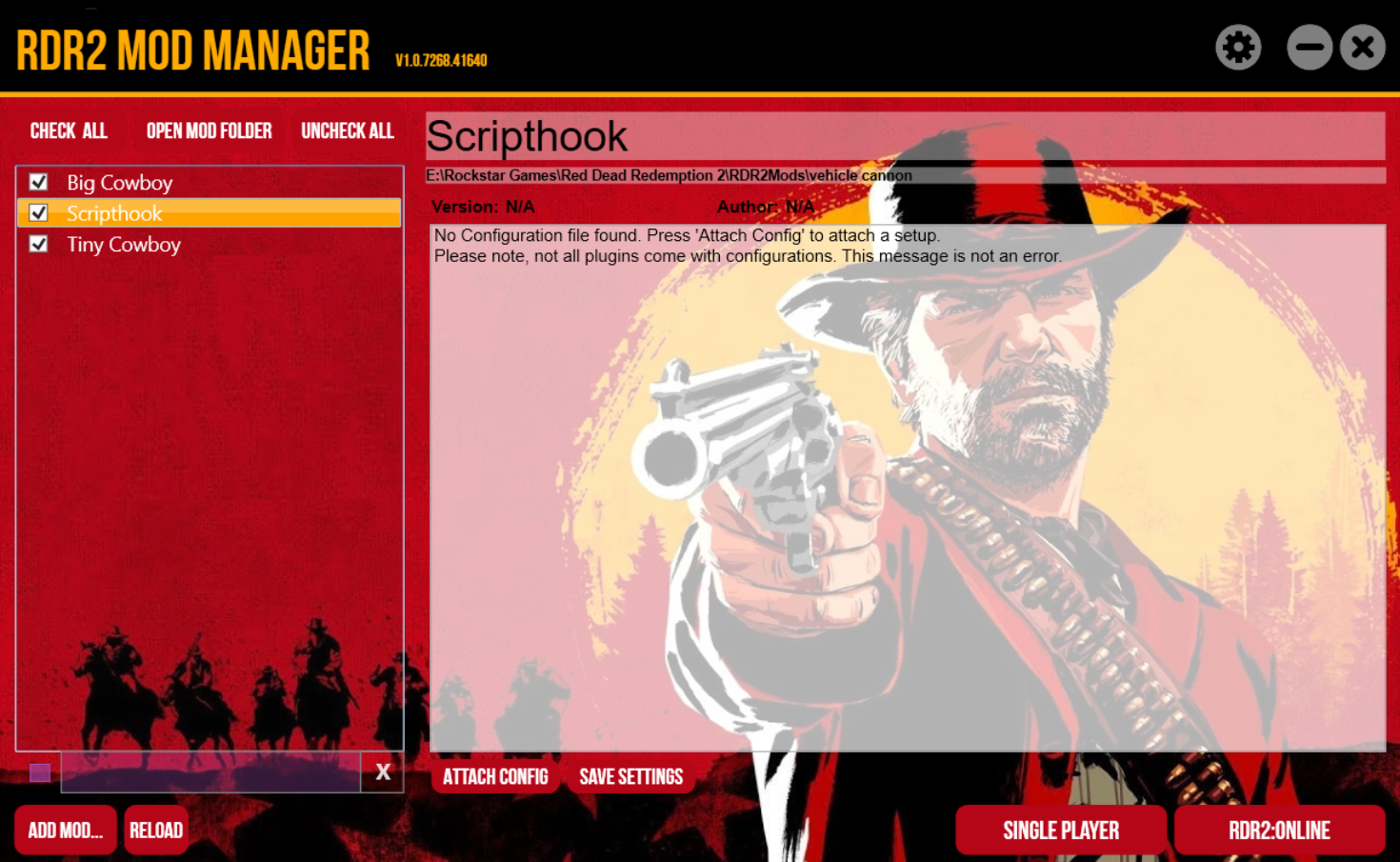 Red Dead Redemption 2 Mod Manager V1.0.8885.230727