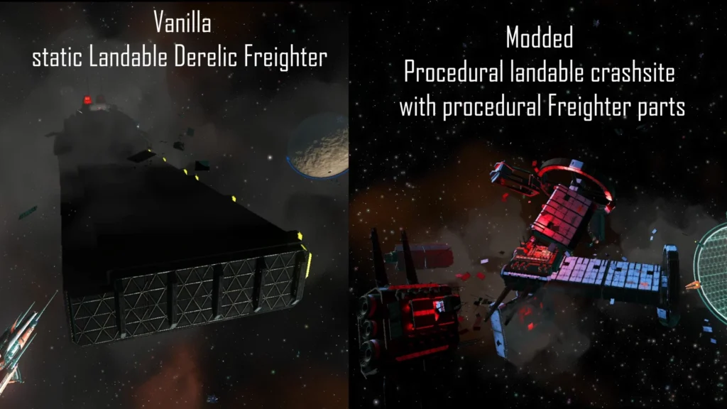 Redmas Procedural Landable Derelic Space Crashsites V2.11
