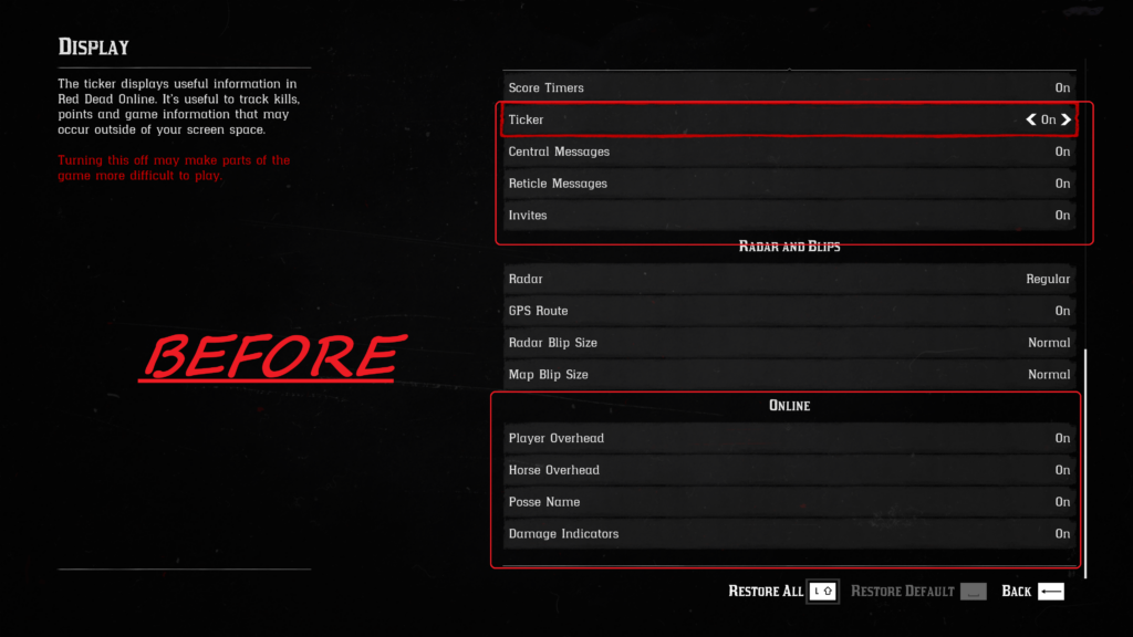 Remove Online Options for In-Game Menu’s