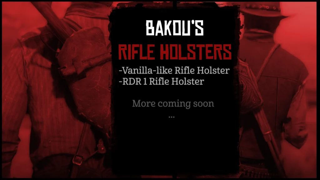 Bakou’s Rifle Holsters V1.0