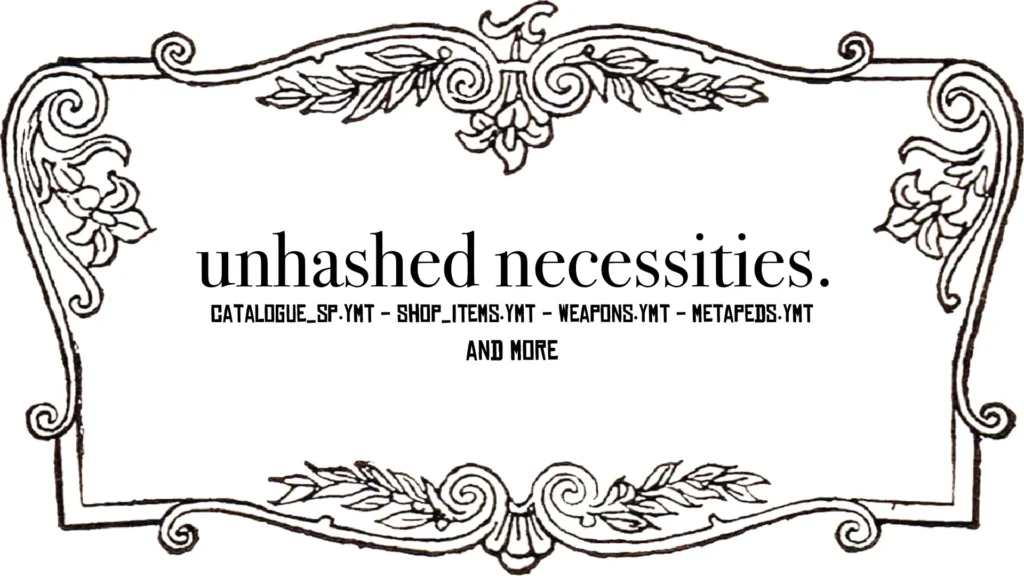 Unhashed Necessities V1.0.2