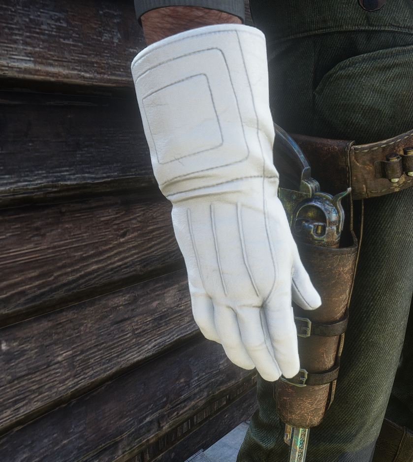 White Cavalry Gloves