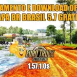 Mapa Br Brazil v5.7 ETS2 1.57