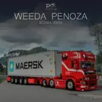 Scania R450 + Trailer "Weeda Penoza" v11 1.57
