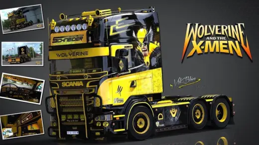 Scania V8K Wolverine R520 + Trailer v1.57