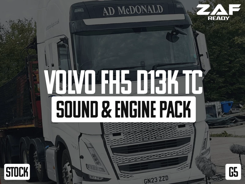 Volvo FH5 D13K500TC Sound & Engine Pack G5 v1.2 1.57