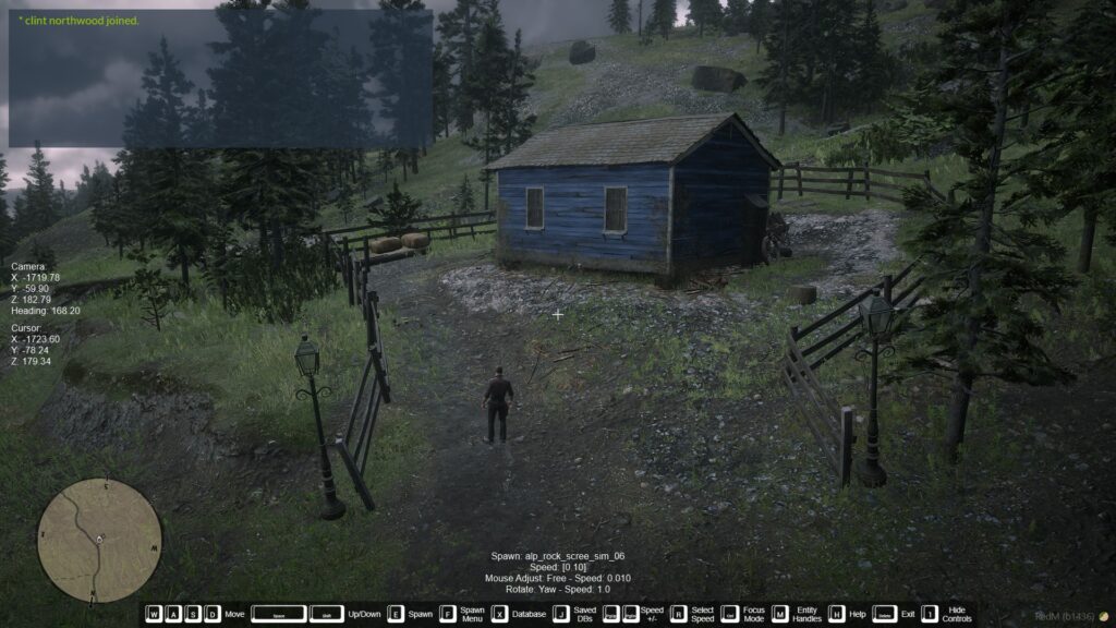 Little blue house outside strawberry exterior V1.0