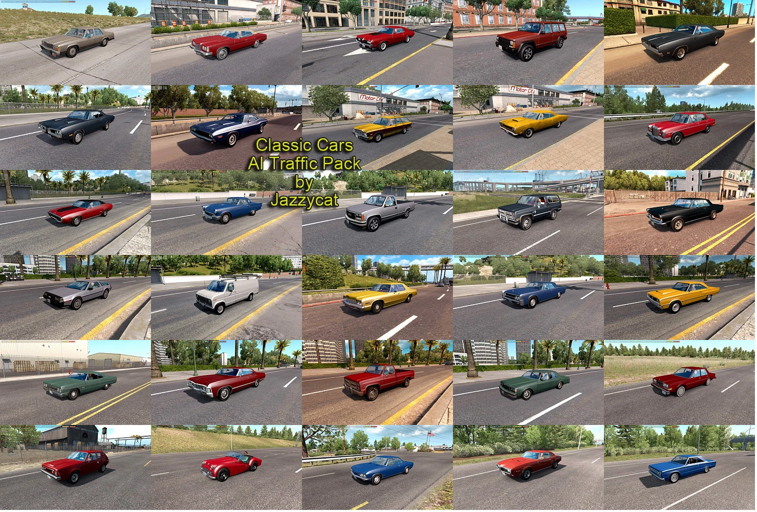 Classic Cars AI Traffic Pack by Jazzycat v9.0.11