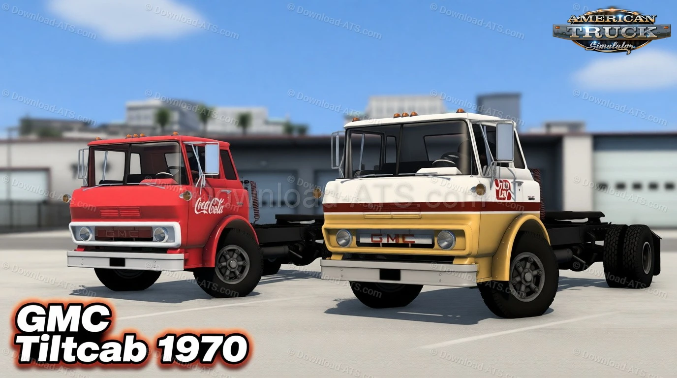GMC Tiltcab 1970 Truck + Interior v1.0