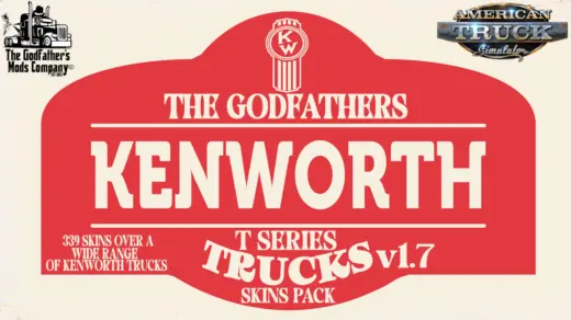 The Godfather's Kenworth T Series Trucks Skins Pack v1.7