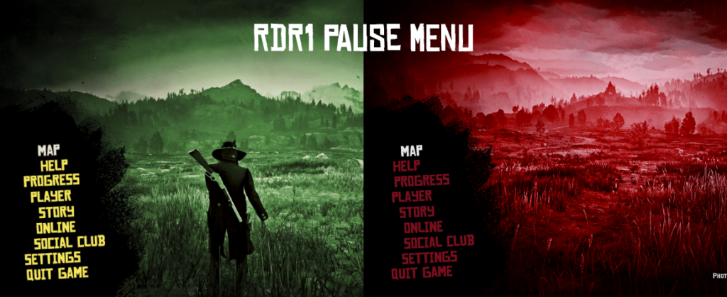 Original RDR1 Pause Menu V3.4