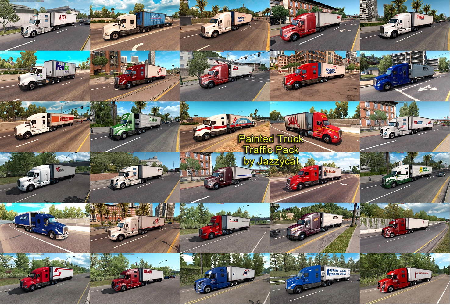 Painted Truck Traffic Pack by Jazzycat v6.1.14