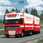 DAF XF 105 + Trailer "Bart De Vries" v9.0 1.57