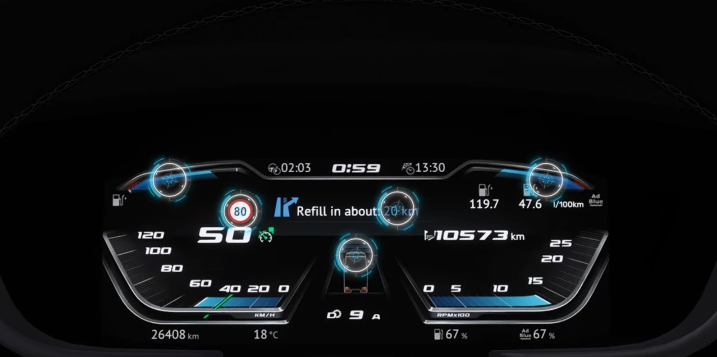 High Quality Dashboard – DAF New Generation XG & XG+ V2.10 [1.58]