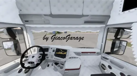 Scania S Padre Pio Italian Style White Interior v1.0