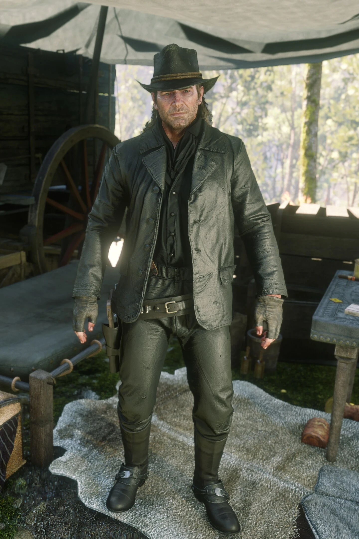 Full Matte Leather Gunslinger DX12 compatible