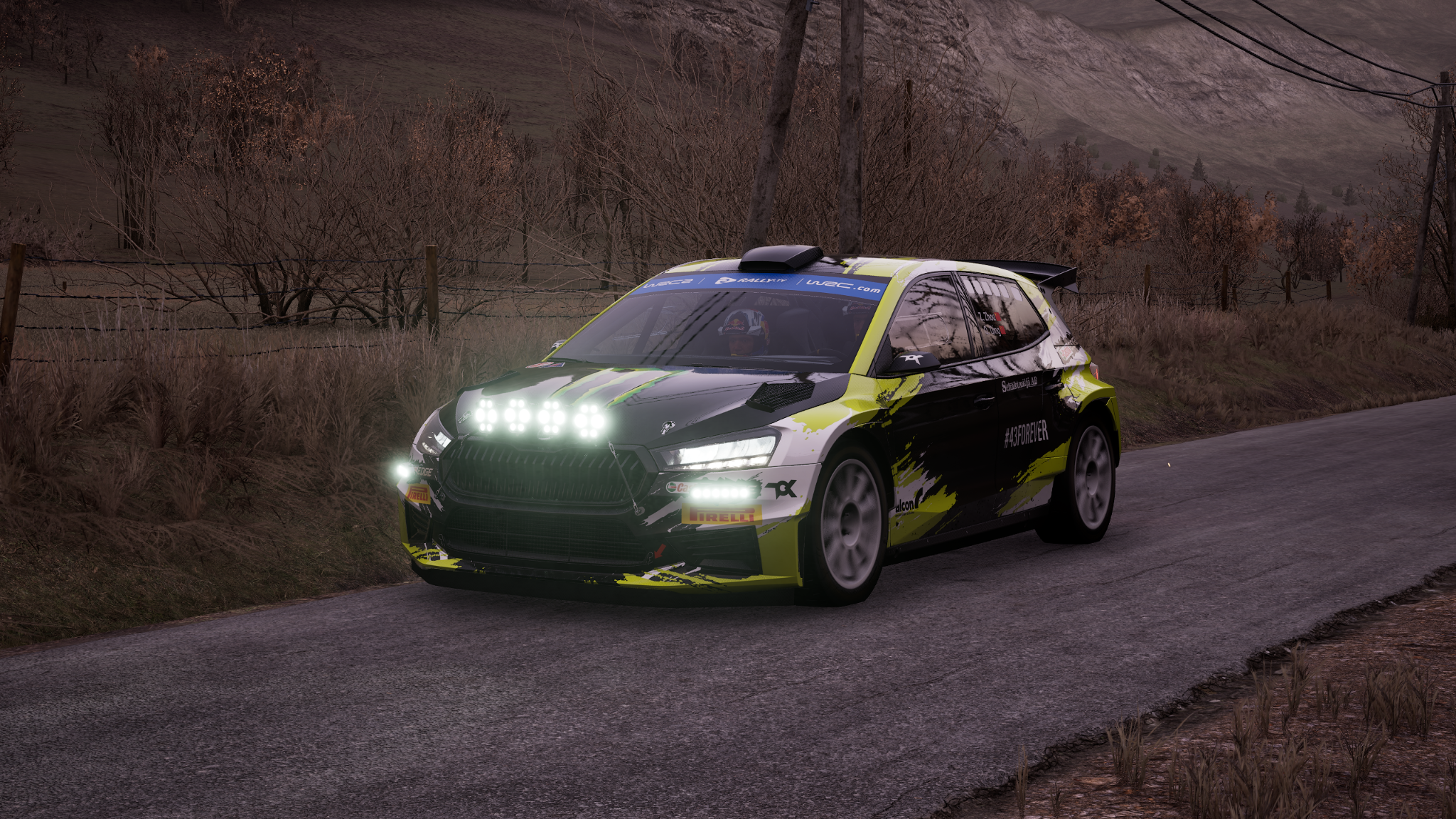 Oliver Solberg 2023 Skoda Fabia RS Rally2