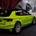 Skoda Fabia RS Rally2 - Presentation Mamba Green1