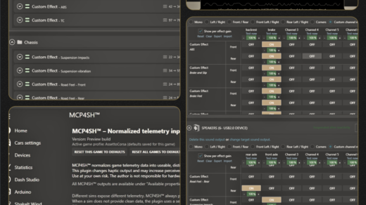 String Theory Haptics for SimHub