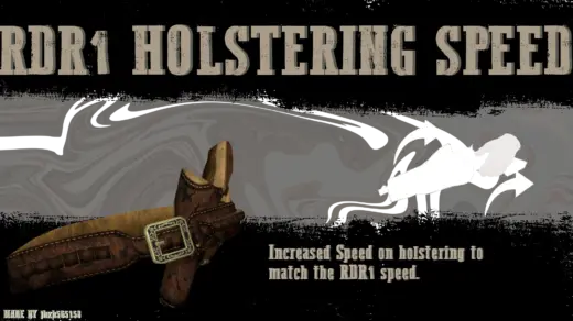 RDR1 Holstering Speed