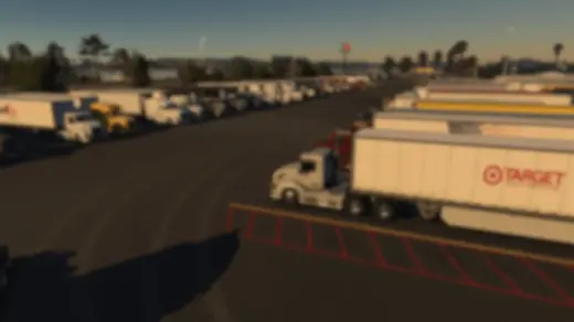 Realistic Truck Stop Traffic