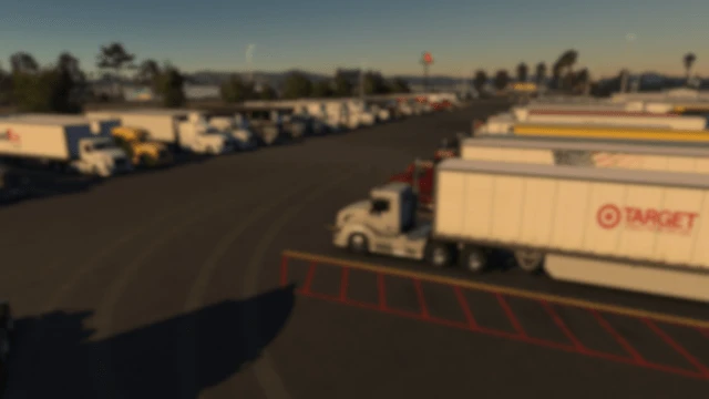 Realistic Truck Stop Traffic