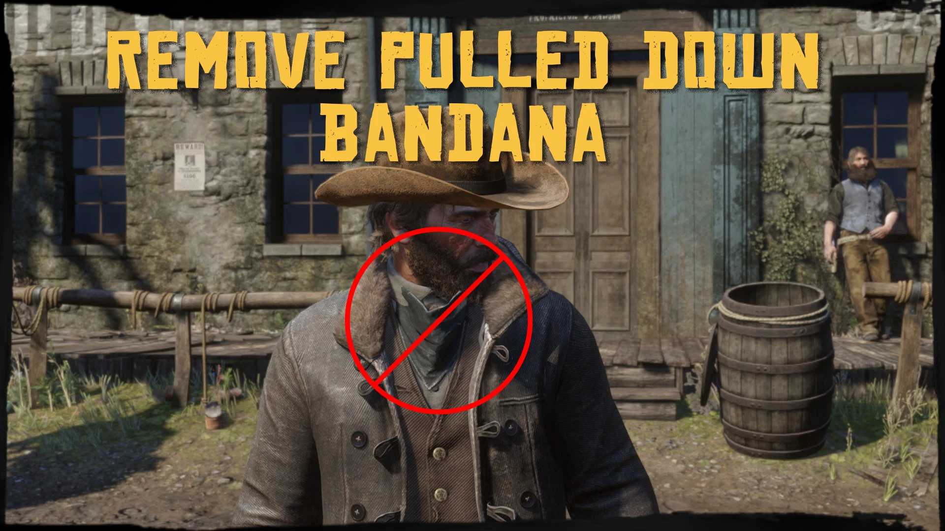 Remove Pulled Down Bandana