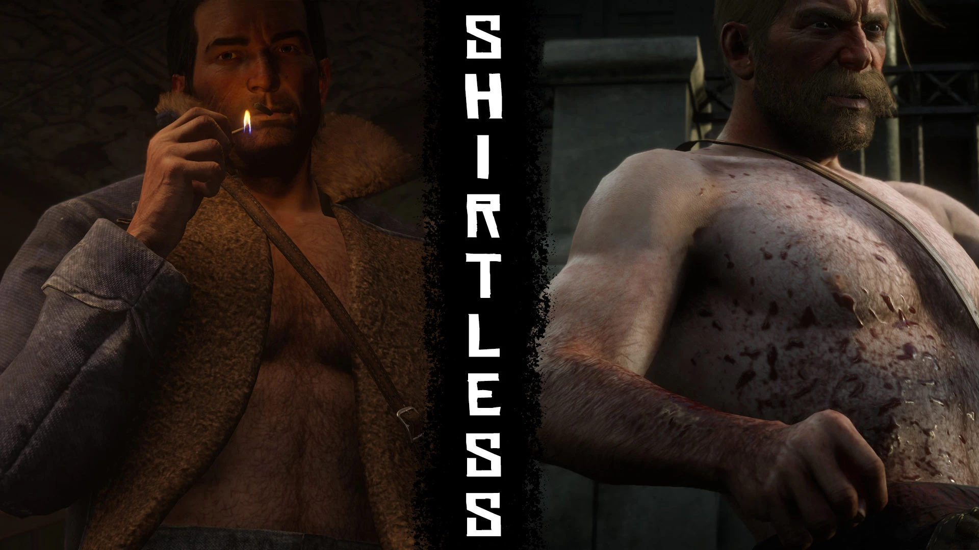 Shirtless