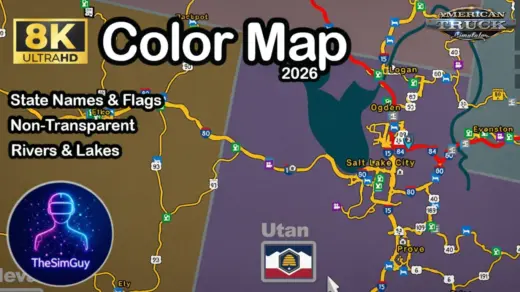 8k US Color Map