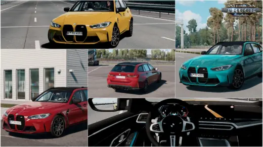 BMW M3 G80 Touring 2023 + Interior v3.2