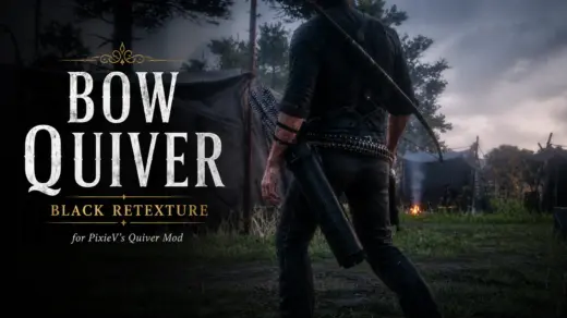 Bow Quiver Black Retexture and Upscaled Vanilla