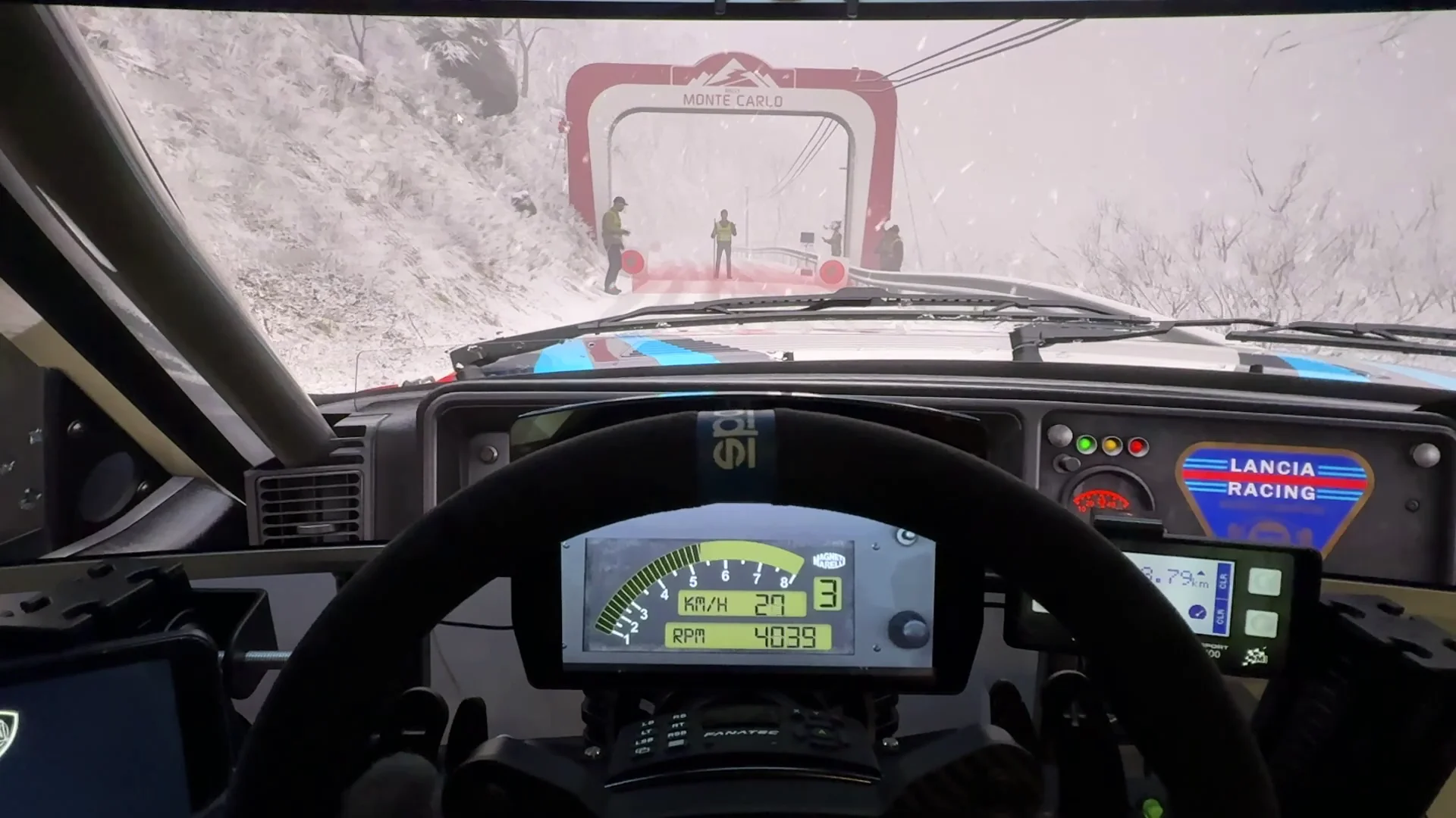 Dashboard for the Lancia Delta Integrale Evo in Assetto Corsa Rally