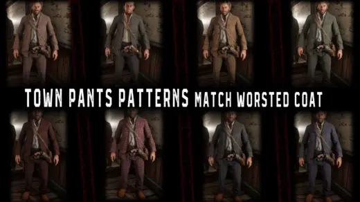 Town Pants Patterns Match Worsted Coat
