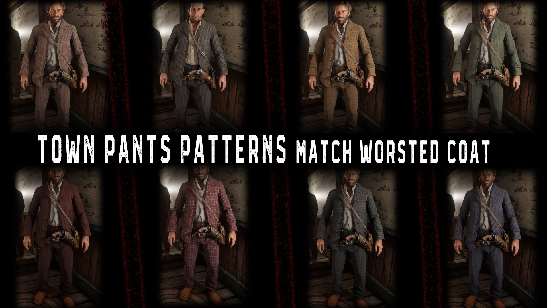 Town Pants Patterns Match Worsted Coat