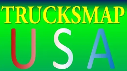 Trucks map USA