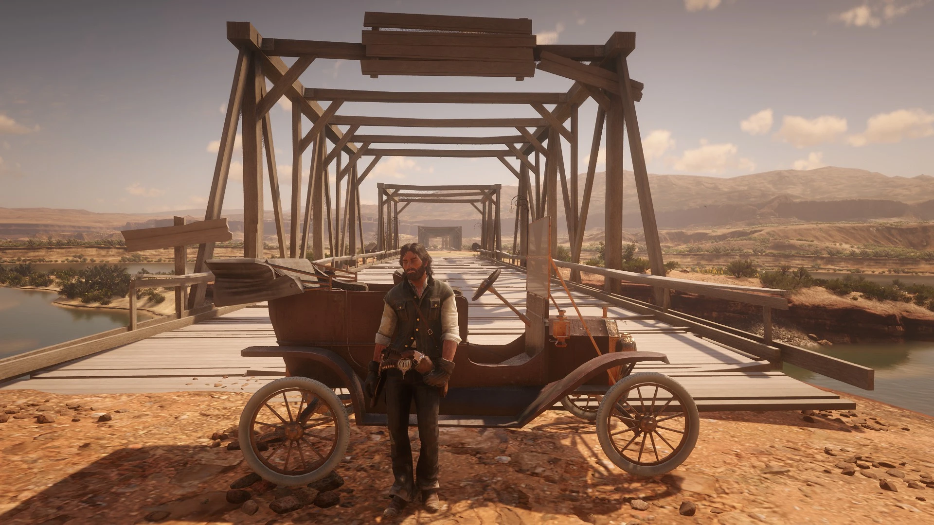 bridge to mexico with original bridge