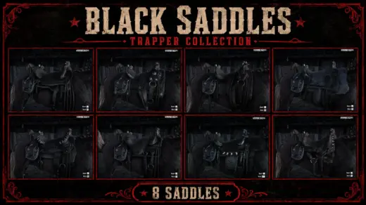 Black Trapper Saddles