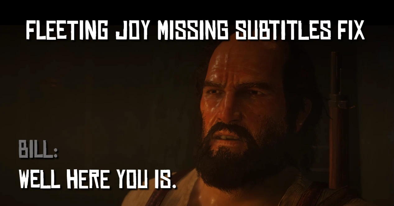 Fleeting Joy Missing Subtitles Fix