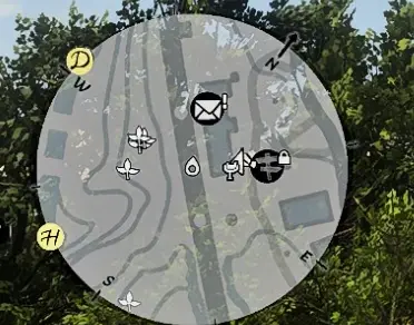 Gray semi-transparent minimap