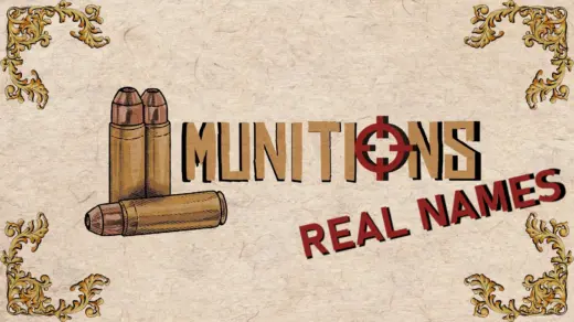 Real Names for Munitions