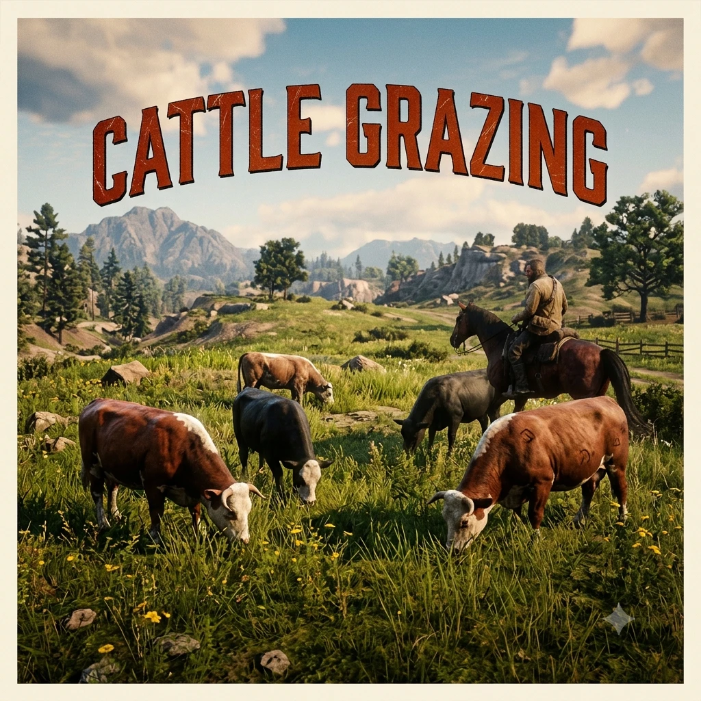 Cows Grazing