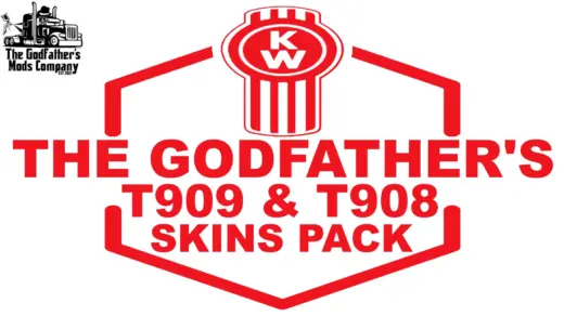 The Godfather's Kenworth T909 & T908 Skins Pack 1.0