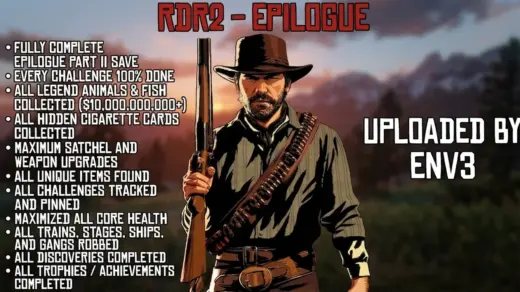 100 percent savefile RDR2