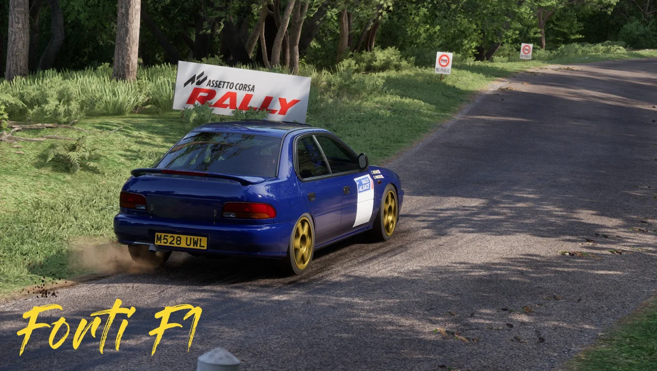 1993 Season Subaru Impreza Blue Test Car
