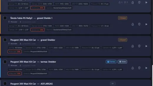 AC Rally car setup manager by Sheldor