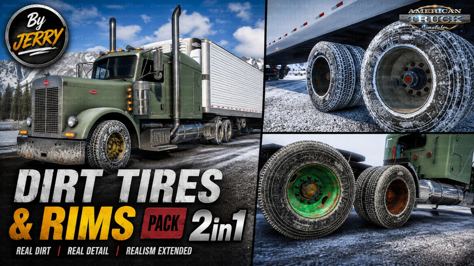 Dirt Tires and Rims Pack 2in1 v1.04