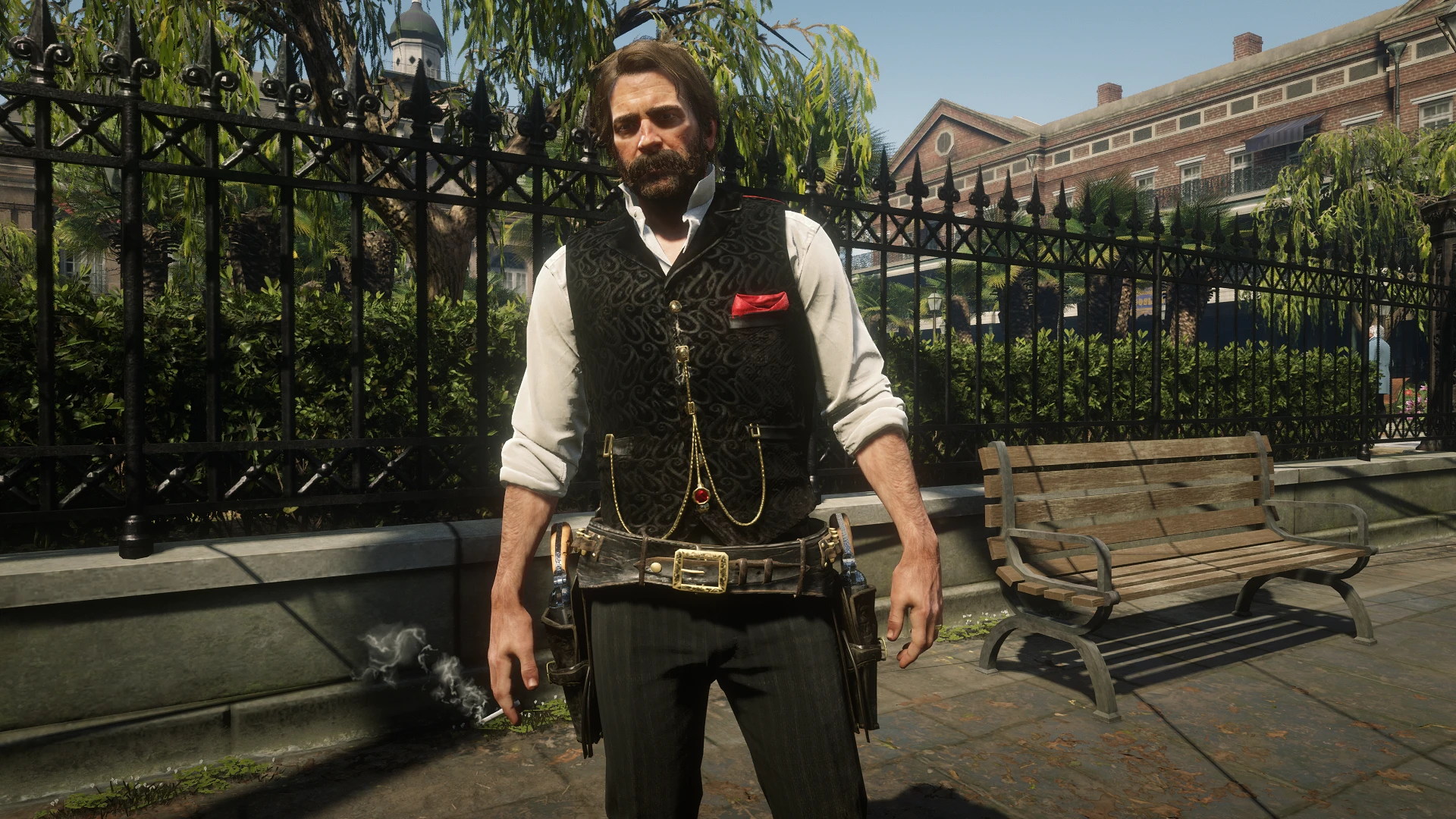 Dutch straight duel holster