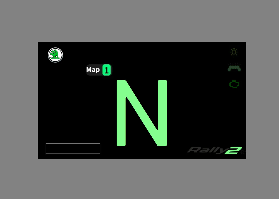 Dashboard Skoda Rally 2 for MOZA CM21